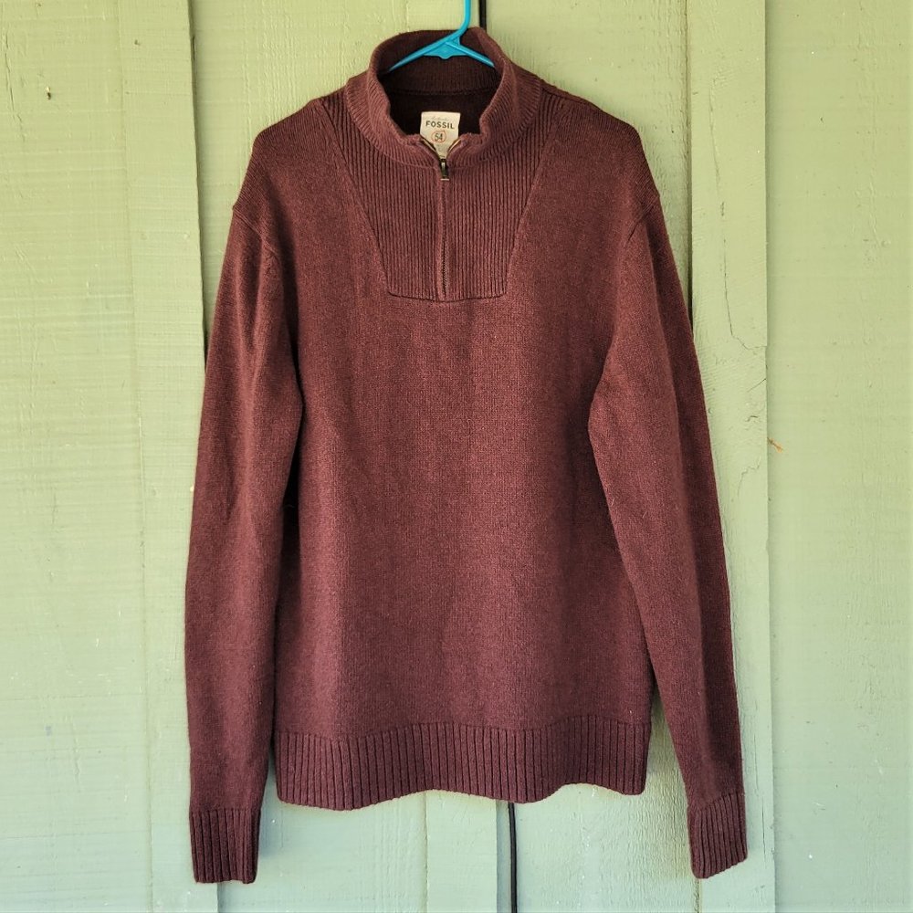 FOSSIL 54 Brown Cotton blend Sweater XL